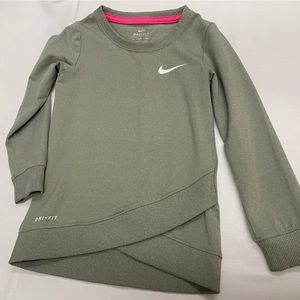 Girls NIKE brand sweatshirt. Toddler size 3 fits 2-3 years. Gray